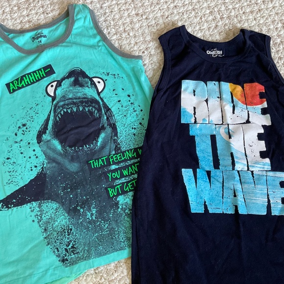 ☀️ OSHKOSH tanks and shorts -sz 14 - Picture 3 of 4